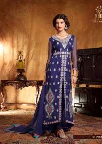 MG20002 Blue Mohini Glamour Wedding Designer Suit - Asian Party Wear