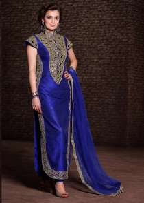 MP21004 Blue Mohini Princess Wedding Wear - Asian Party Wear