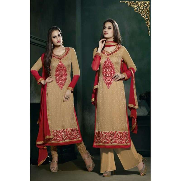 Mustard Lilly Fiona Long Length Party Wear Salwar Kameez - Asian Party Wear
