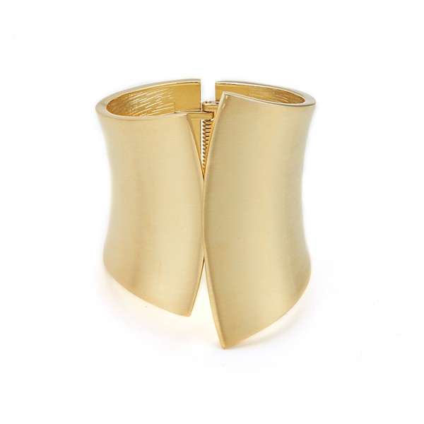 New Catwalk Designer Inspired Chunky Gold Bangle Cuff - Asian Party Wear