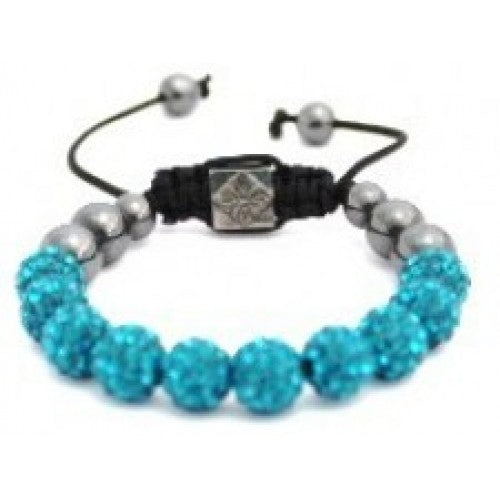 NEW TURQUIOSE CRYSTAL KIDS/BABIES/CHILDREN CRYSTAL BALL BRACELET W/O STRING - Asian Party Wear