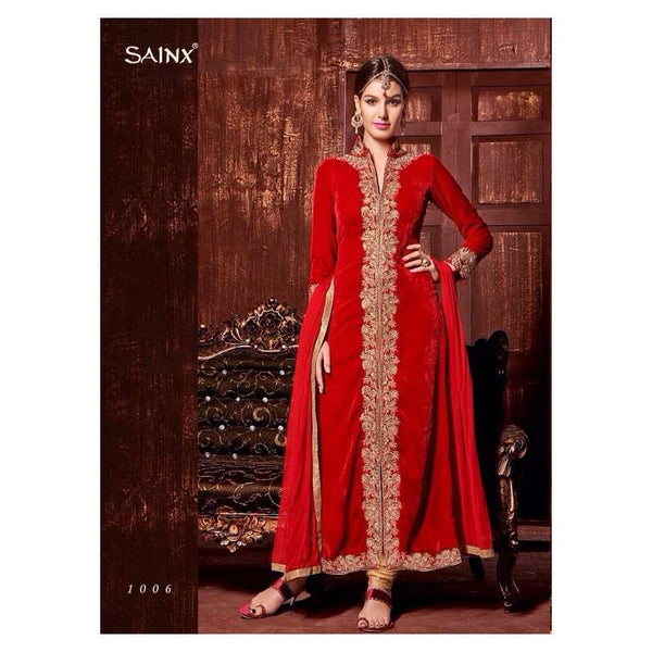 Red SEASON BY SAINX PARTY WEAR SHALWAR KAMEEZ - Asian Party Wear