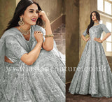 LUXURY INDIAN DESIGNER WEDDING EMBELLISHED GOWN - Asian Party Wear