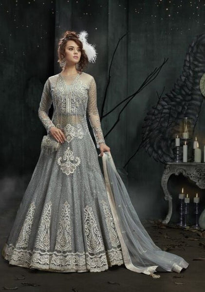 HARBOR MIST INDIAN DESIGNER WEDDING AND BRIDAL GOWN - Asian Party Wear