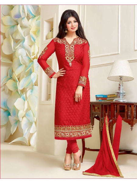 Z7043 RED ZISA AYESHA TAKIA SALWAR KAMEEZ SUIT - Asian Party Wear