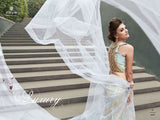16007 SILVER STEEL ZOYA CRYSTAL WEDDING WEAR LEHENGA - Asian Party Wear