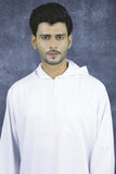 COMFORTABLE WHITE COTTON JUBBA FOR MEN