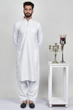 White EId Kurta Shalwar For Men