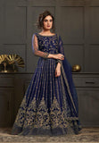 Navy Blue Indian Designer Wedding Anarkali Suit