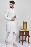 White Chicken Indian Kurta Pajama for Men