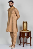 Brown Indian Mens Kurta Pajama - Asian Party Wear