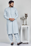 Grey Pakistani Mens Stitch Kurta Shalwar Set - Asian Party Wear