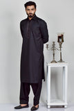 Black Pakistani Mens Shalwar kameez - Asian Party Wear