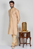 Gold Festive Indian Mens Kurta Pajama - Asian Party Wear