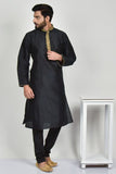 Black Pakistani Boys Readymade Kurta Pajama - Asian Party Wear