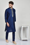 Navy Blue Indian Boys Ethnic Kurta Pajama Set - Asian Party Wear