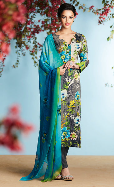 Multicolor Digital Printed Premium Quality Suit