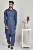 Blue Collar Style Mens Shalwar Kameez - Asian Party Wear