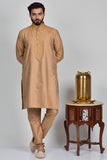 Brown Indian Mens Kurta Pajama - Asian Party Wear