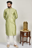 Pista Embroidered Indian Wedding Men's Kurta Pajama - Asian Party Wear