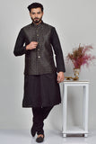 Black Formal Mens Waistcoat - Asian Party Wear