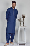 Blue Stylish Kurta Shalwar For Men - Asian Party Wear