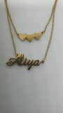 Aliya Personalised Double Chain Necklace