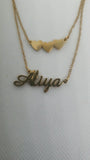 Aliya Personalised Double Chain Necklace