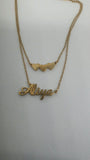 Aliya Personalised Double Chain Necklace