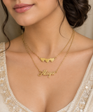 Aliya Personalised Double Chain Necklace