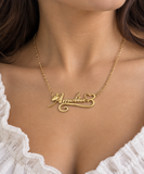 Heart-Shaped Amelia Gold Personalised Necklace