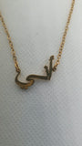 Anaya Arabic Personalised Name Gold Plated Necklace