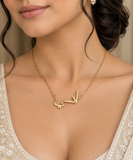 Anaya Arabic Personalised Name Gold Plated Necklace