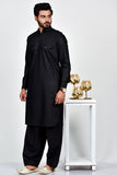 Black Indian Boys Kurta Shalwar Eid Suit - Asian Party Wear