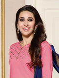 Pink Blue Bollywood Style Patiala Suit