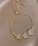 Butterfly Gold Plated Adjustable Bracelet for Women’s & Girls