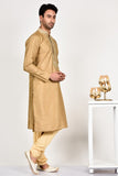 Gold Indian Groom Wedding Kurta Pajama - Asian Party Wear