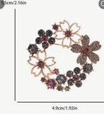 Women’s Flower Brooch Corsage – Elegant Coat, Shawl & Cardigan Lapel Pin