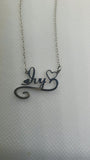 Ivy Personalised Silver Plated Stainless Steel Necklace