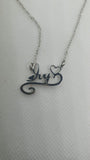 Ivy Personalised Silver Plated Stainless Steel Necklace
