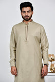 Light Brown Readymade Mens Kurta Shalwar Set - Asian Party Wear