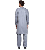 Light Grey Pakistani Men's Readymade Shalwar Kameez