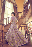 Lilac Purple Indian Designer Party Gown