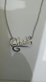 Olivia Personalized Name Necklace Silver Stainless Steel Locket Pendant