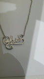 Olivia Personalized Name Necklace Silver Stainless Steel Locket Pendant