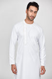 White Men's Eid Kurta Shalwar Suit - Asian Party Wear