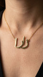 Zarah Arabic Gold Plated Stainless Steel Personalised Name Necklace