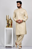 Beige Wedding Kurta for Pakistani Mens - Asian Party Wear