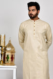 Beige Wedding Kurta for Pakistani Mens - Asian Party Wear