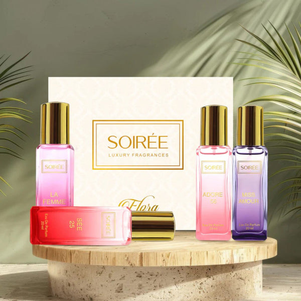 Luxury Floral Fragrance Soiree Miniature Perfume Set for Women